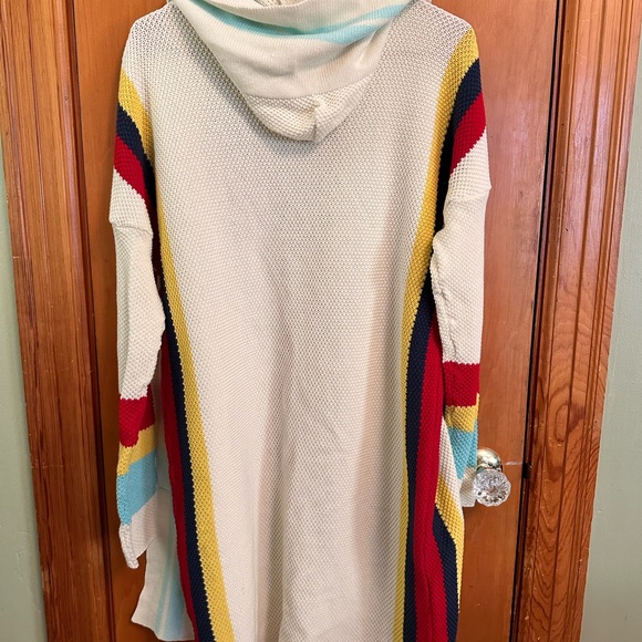 Evy’s Tree Rory Striped Hoodie Duster Cardigan L NWOT - Picture 8 of 10